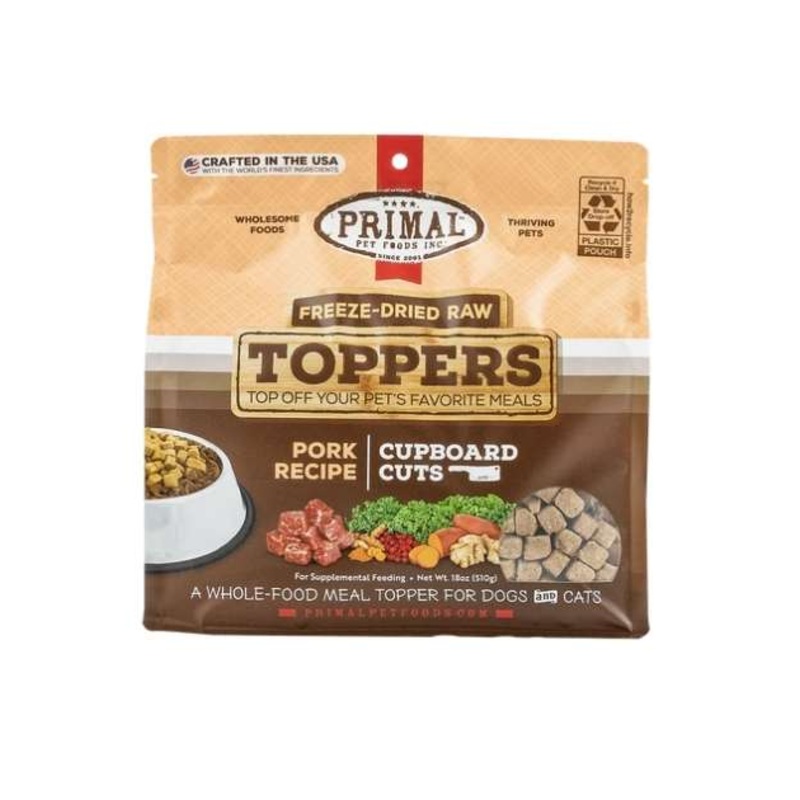 Primal Freeze Dried Raw Toppers For Dogs & Cats (Pork)