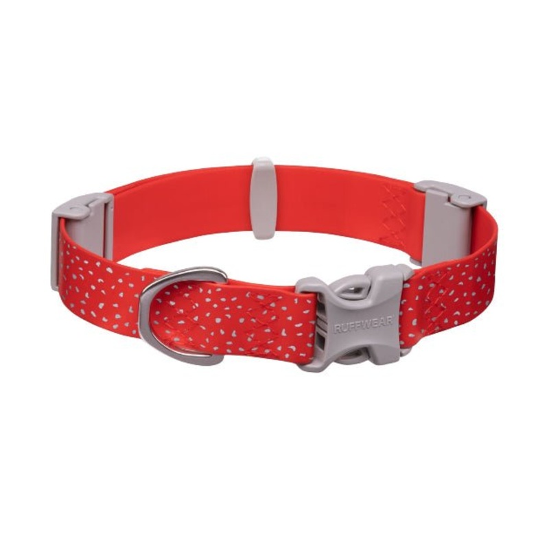 Ruffwear Confluence Waterproof & Stink-Proof Dog Collar (Red Sumac)