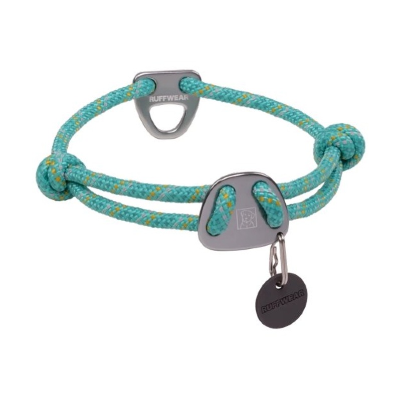 Ruffwear Knot-a-Collar Reflective Rope Dog Collar (Aurora Teal)