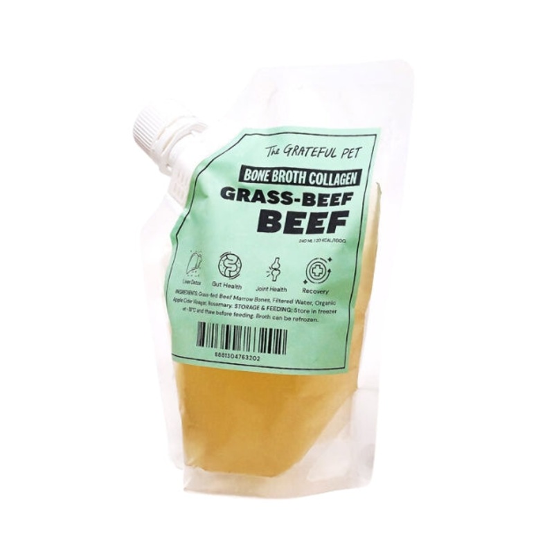 The Grateful Pet Bone Broth Collagen for Dogs & Cats (Beef)