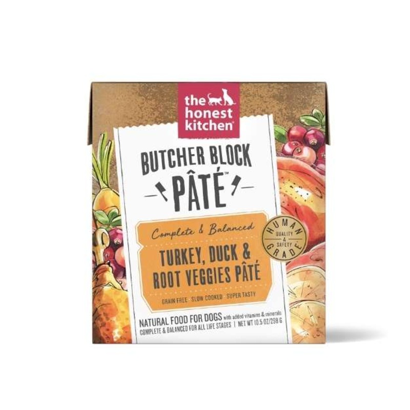 The Honest Kitchen Butcher Block Pate (Turkey, Duck & Root Veggies) Wet Dog Food