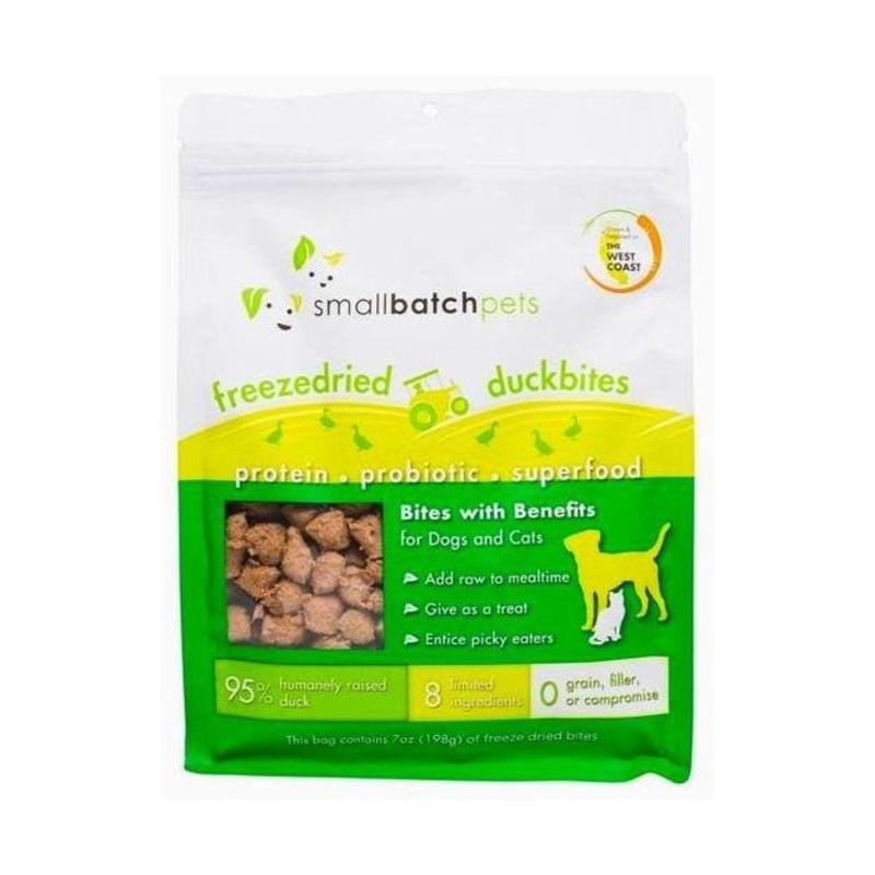 TRY & BUY: Small Batch Freeze Dried Duck Bites Cat & Dog Food Mixer