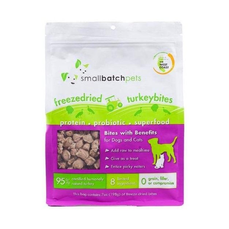 TRY & BUY: Small Batch Freeze Dried Turkey Bites Cat & Dog Food Mixer