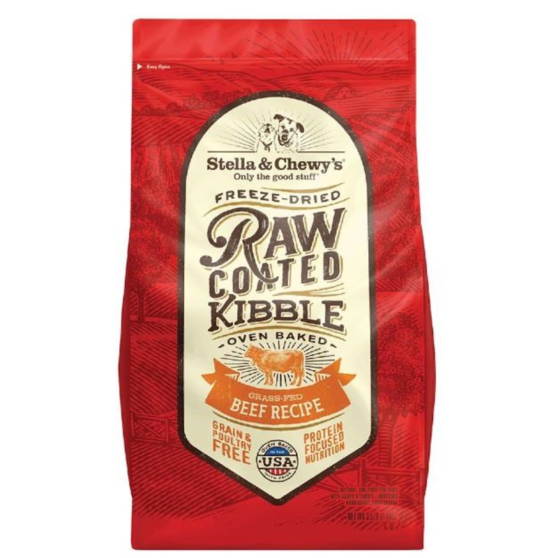 TRY & BUY: Stella & Chewys Grain Free Raw Coated Kibbles (Beef) Dry Dog Food
