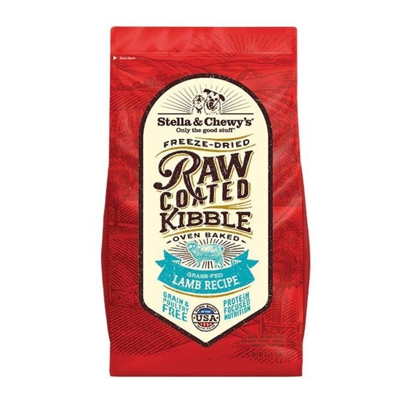 TRY & BUY: Stella & Chewys Grain Free Raw Coated Kibbles (Lamb) Dry Dog Food