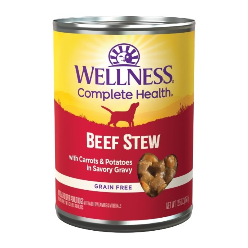 Wellness Complete Health Grain-Free Beef Stew with Carrots & Potatoes in Savory Gravy Wet Dog Food