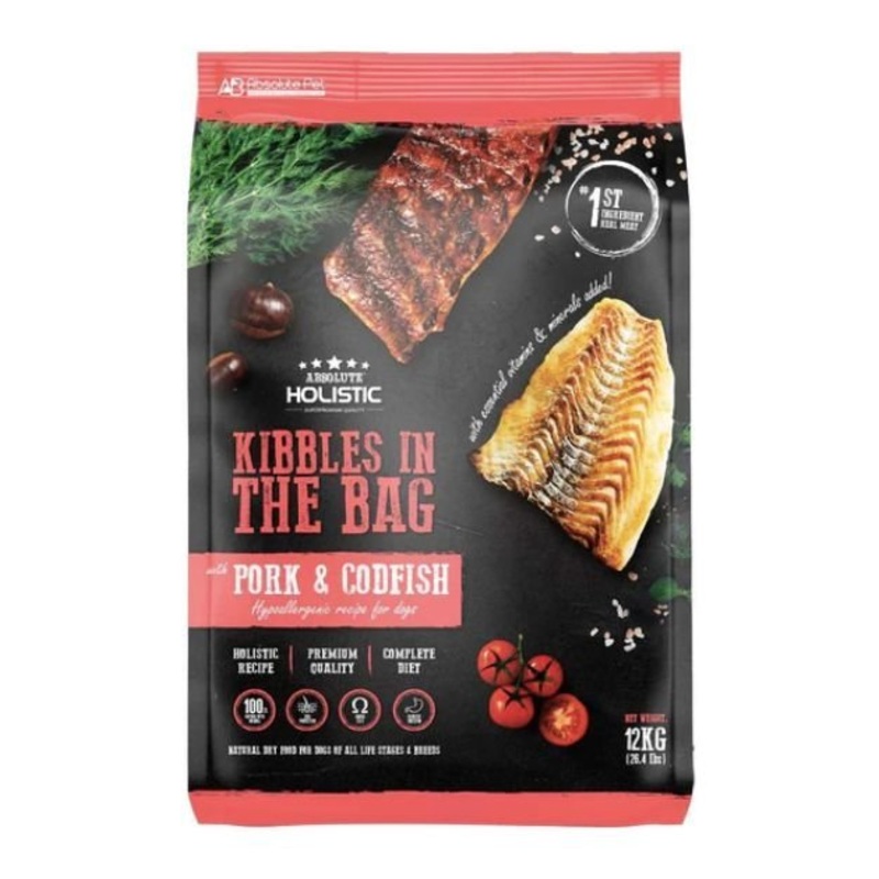 Absolute Holistic Kibbles in the Bag (Pork & Codfish) Dry Dog Food