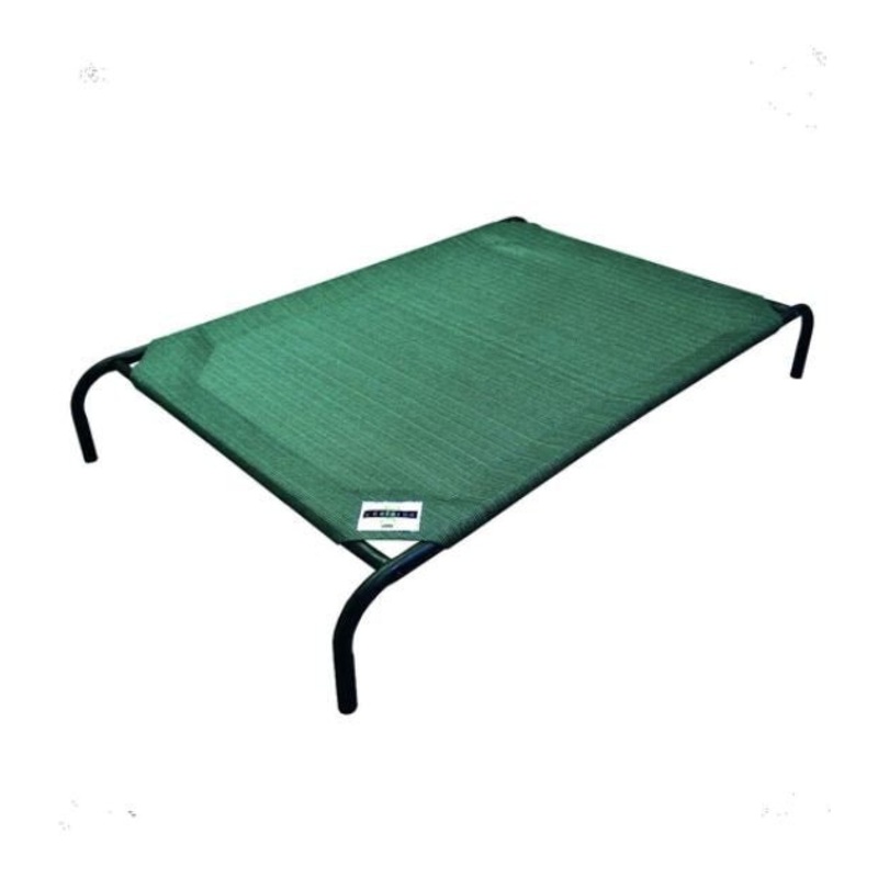 Coolaroo Elevated Knitted Fabric Cat & Dog Bed (Green)