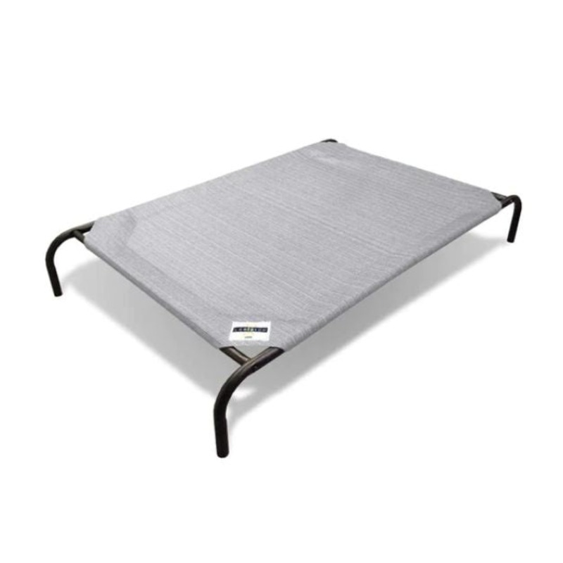 Coolaroo Elevated Knitted Fabric Cat & Dog Bed (Light Grey)