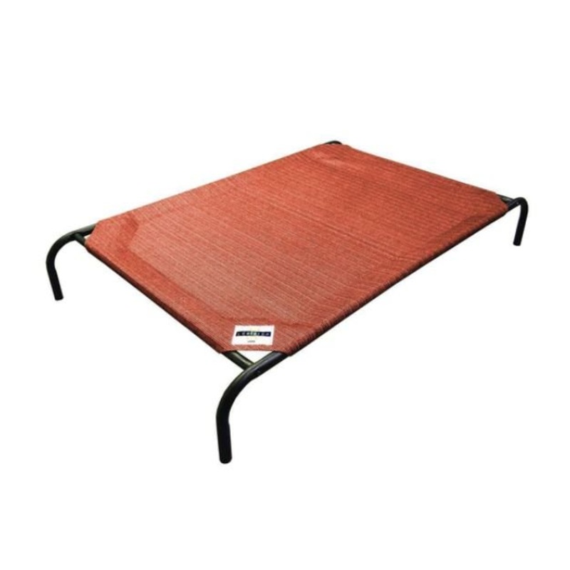 Coolaroo Elevated Knitted Fabric Cat & Dog Bed (Terracotta)