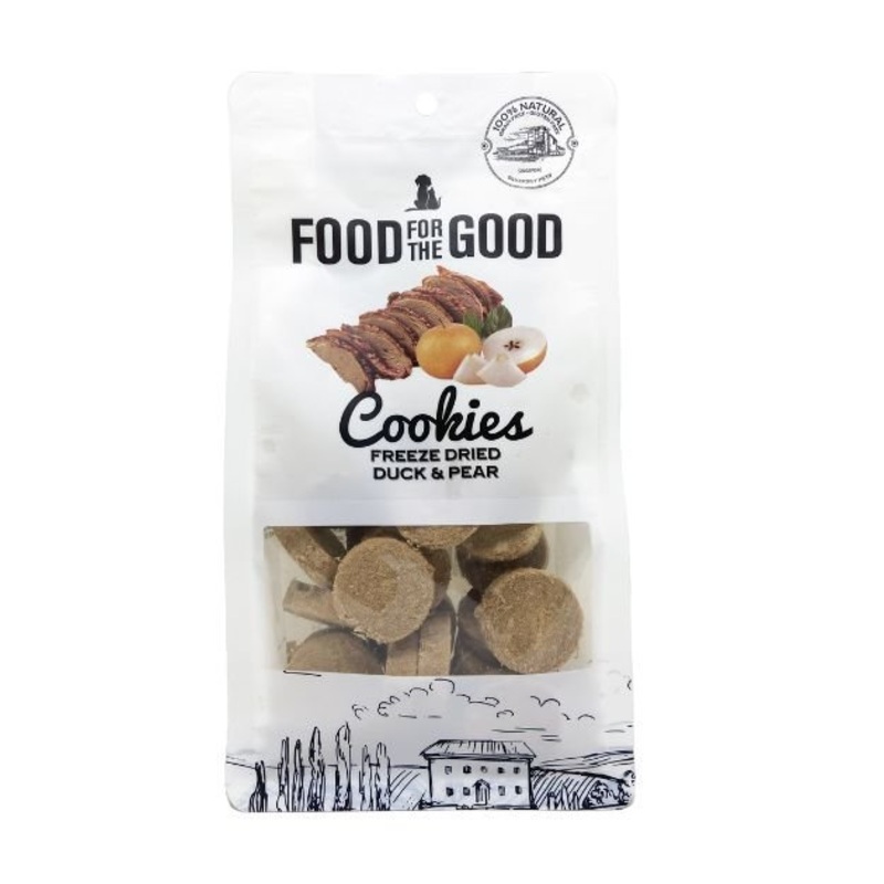 Food For The Good Freeze Dried Cat & Dog Treats (Duck & Pear Cookies)