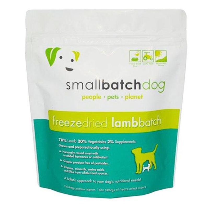 Small Batch Freeze Dried Lamb Sliders Dog Food