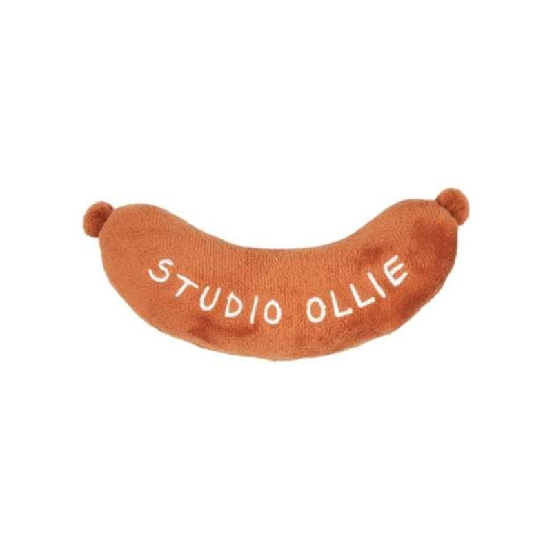 Studio Ollie Squeaky Dog Toy (Grilled Sausage)