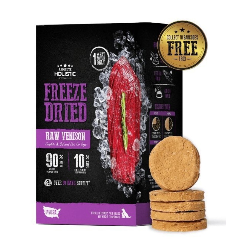 TRY & BUY: Absolute Holistic Freeze Dried Patties Dog Food (Venison)