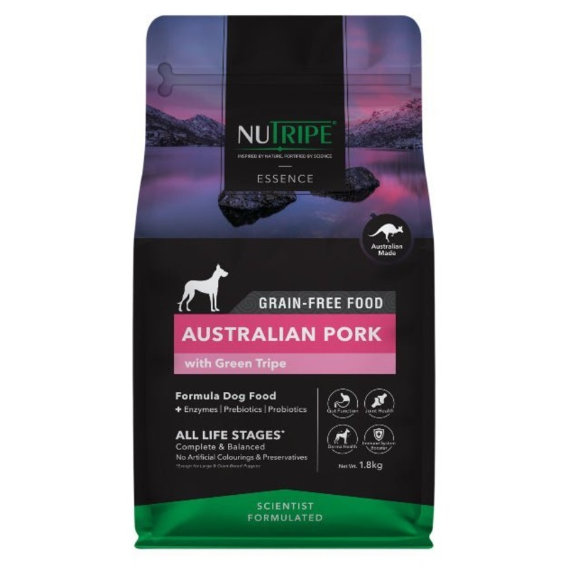 TRY & BUY: NUTRIPE Essence Grain-Free Australian Pork with Green Tripe Formula Dog Food