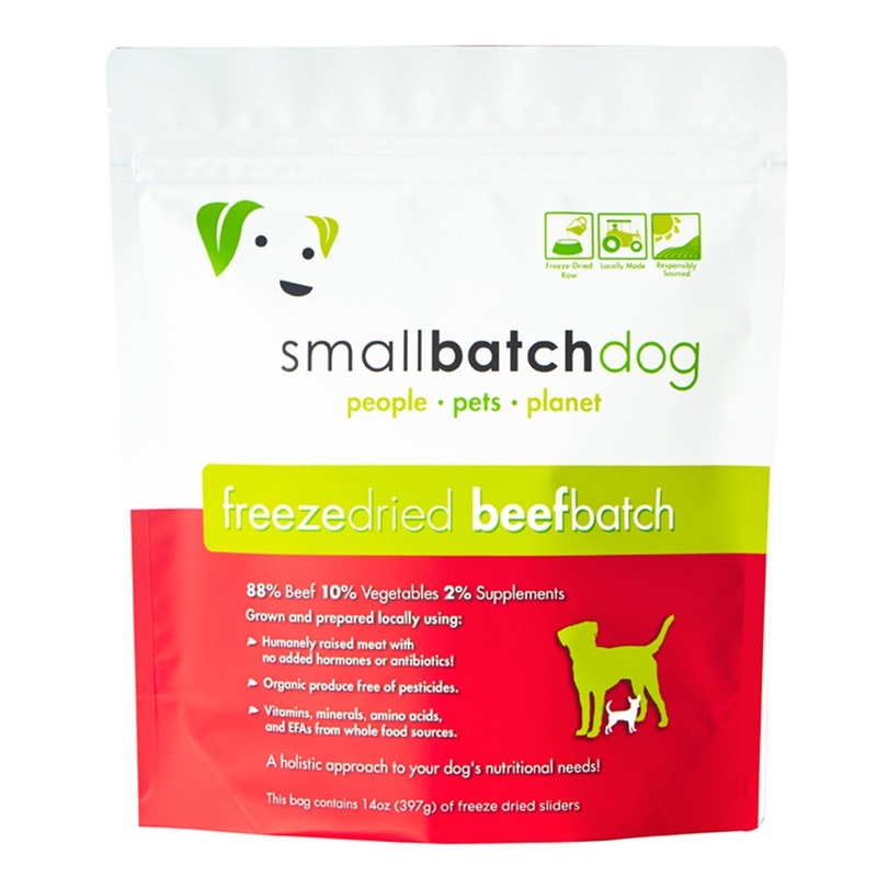 TRY & BUY: Small Batch Freeze Dried Beef Sliders Dog Food