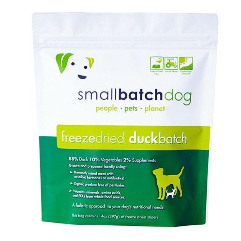 TRY & BUY: Small Batch Freeze Dried Duck Sliders Dog Food