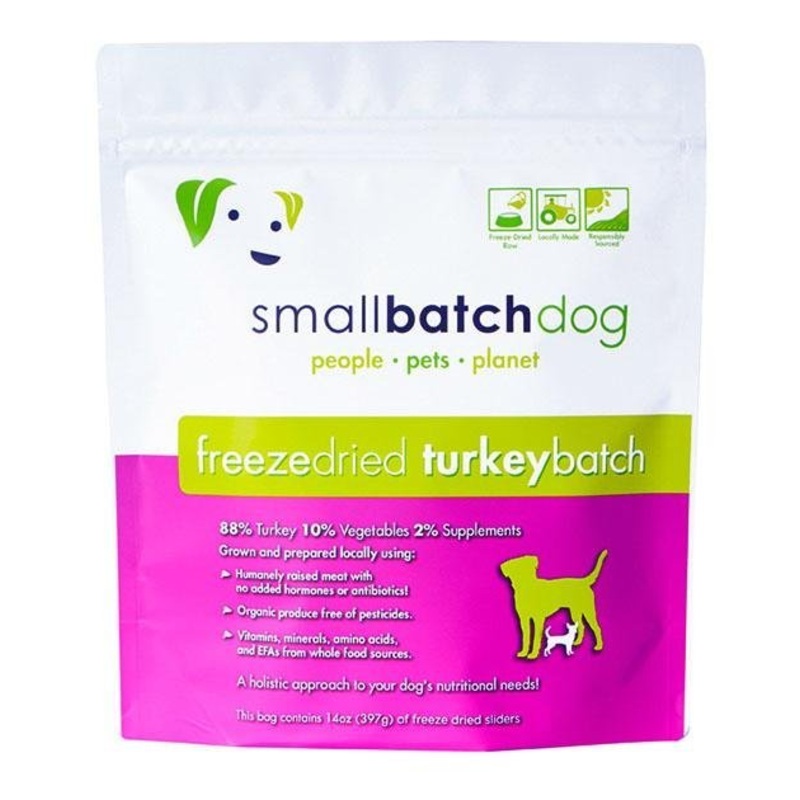 TRY & BUY: Small Batch Freeze Dried Turkey Sliders Dog Food