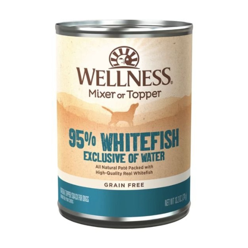 Wellness 95% Grain Free Whitefish Mixer & Topper Wet Dog Food
