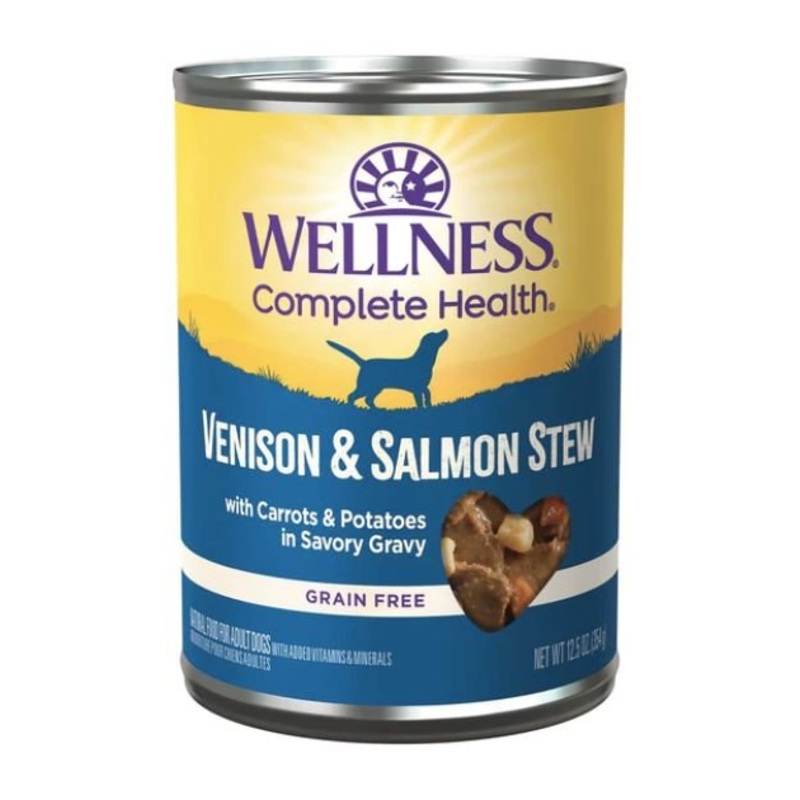 Wellness Complete Health Grain-Free Venison & Salmon Stew Wet Dog Food