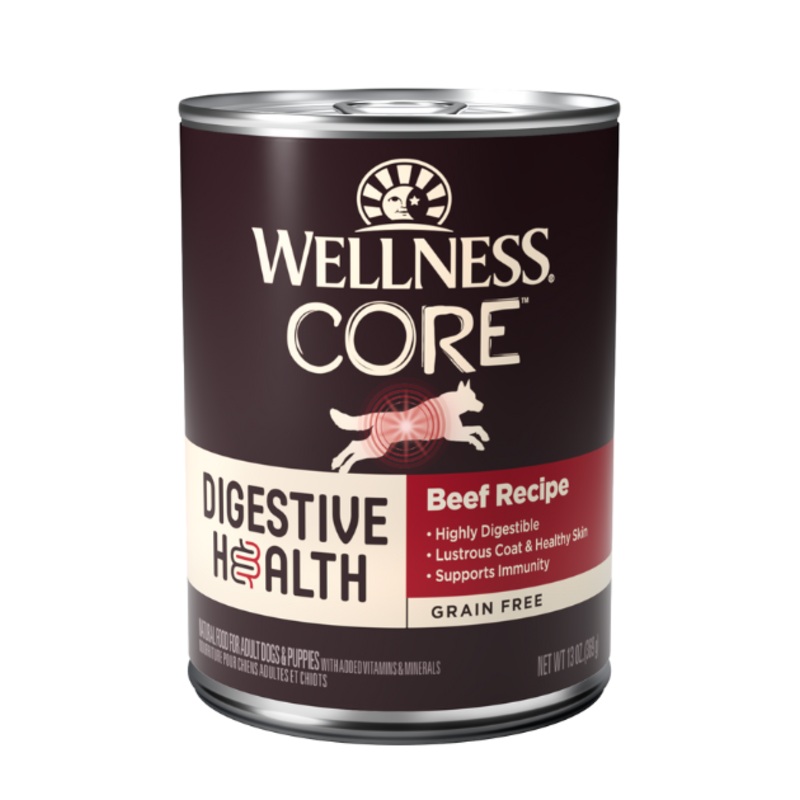 Wellness Core Digestive Health Grain Free Wet Dog Food (Beef Recipe)