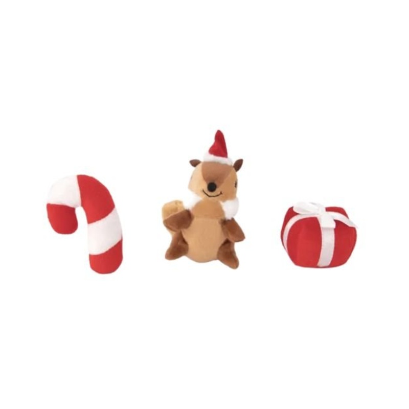 ZippyPaws Holiday Festive Friends Dog Toy (Miniz 3-Pack)