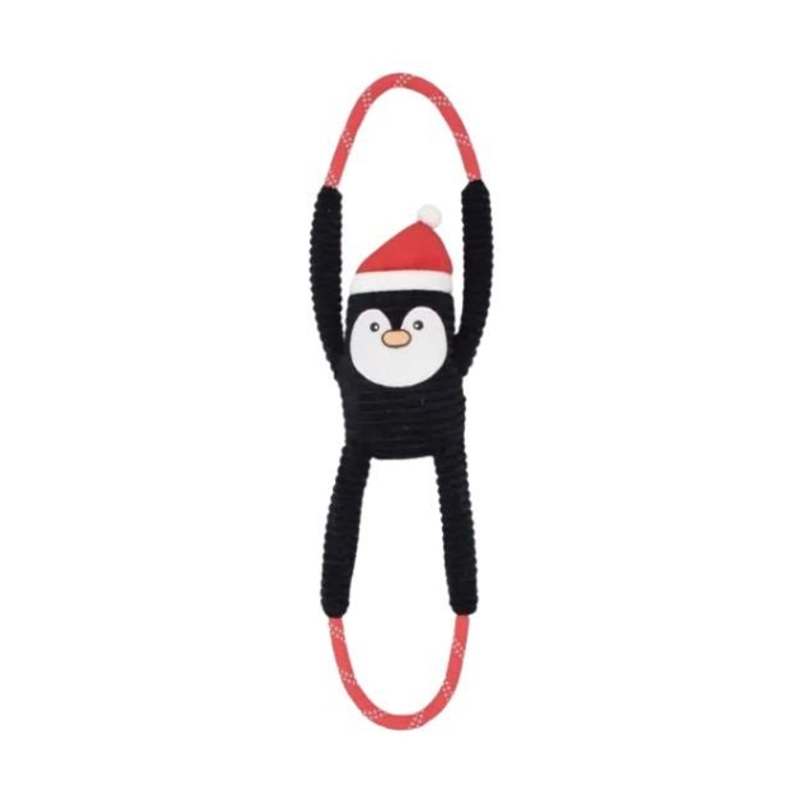 ZippyPaws Holiday RopeTugz Dog Toy (Penguin)