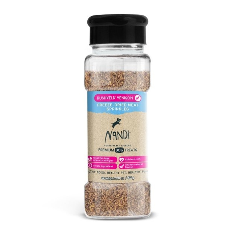 $10 ONLY: Nandi Freeze-Dried Meat Sprinkles (Bushveld Venison)