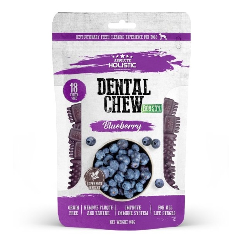 Absolute Holistic Petite Dental Dog Chews (Blueberry)