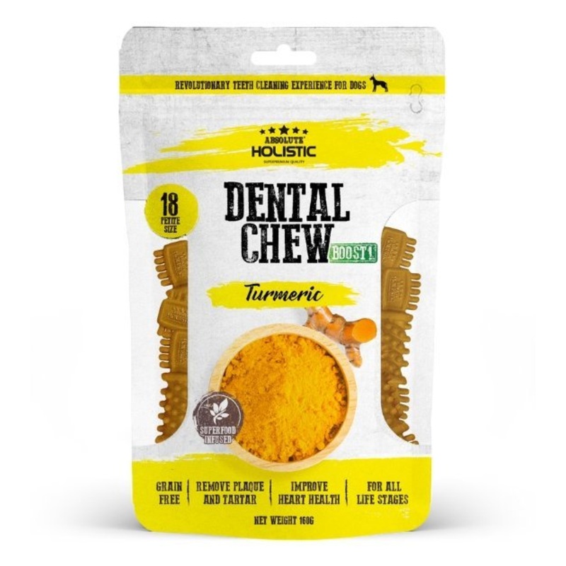 Absolute Holistic Petite Dental Dog Chews (Turmeric)