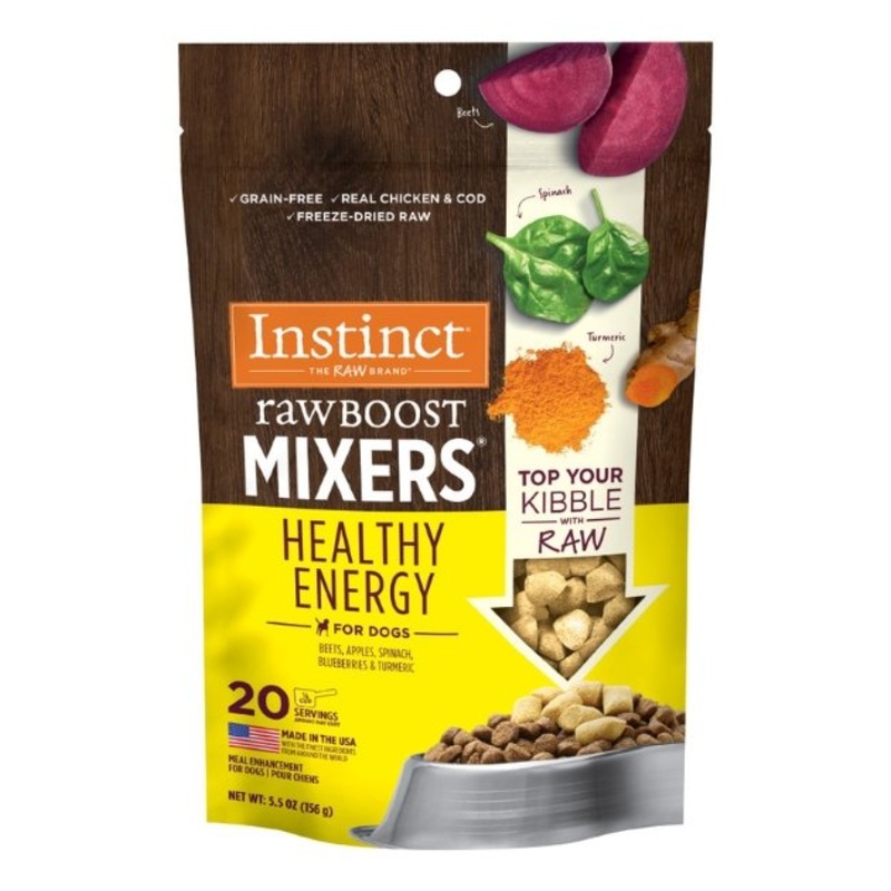Instinct Raw Boost Mixers Freeze-Dried Topper Dog Food (Healthy Energy)