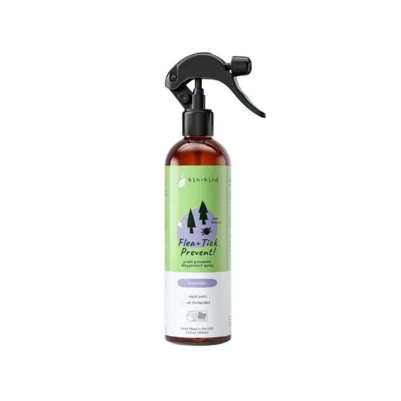 Kin+Kind Flea & Tick Lavender Natural Spray for Dogs