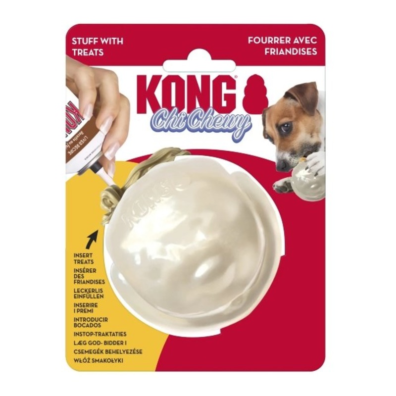 Kong Holiday ChiChewy Snowball Dog Toy