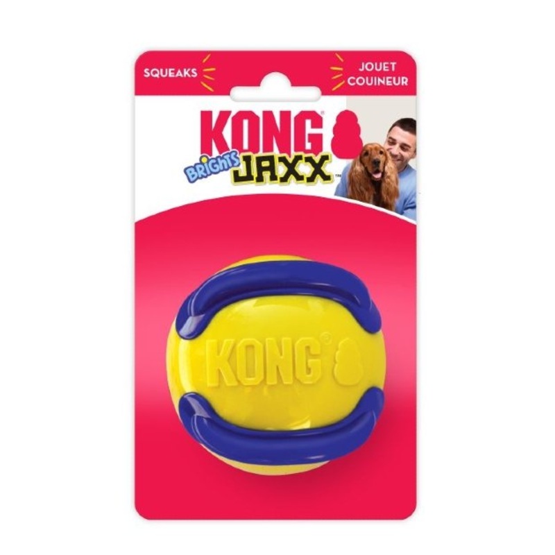 Kong Jaxx Brights Ball Dog Toy (Assorted Colors)