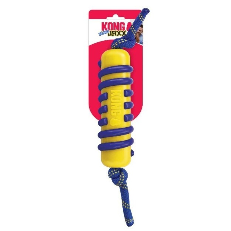 Kong Jaxx Brights Stick with Rope Dog Toy (Assorted Colors)
