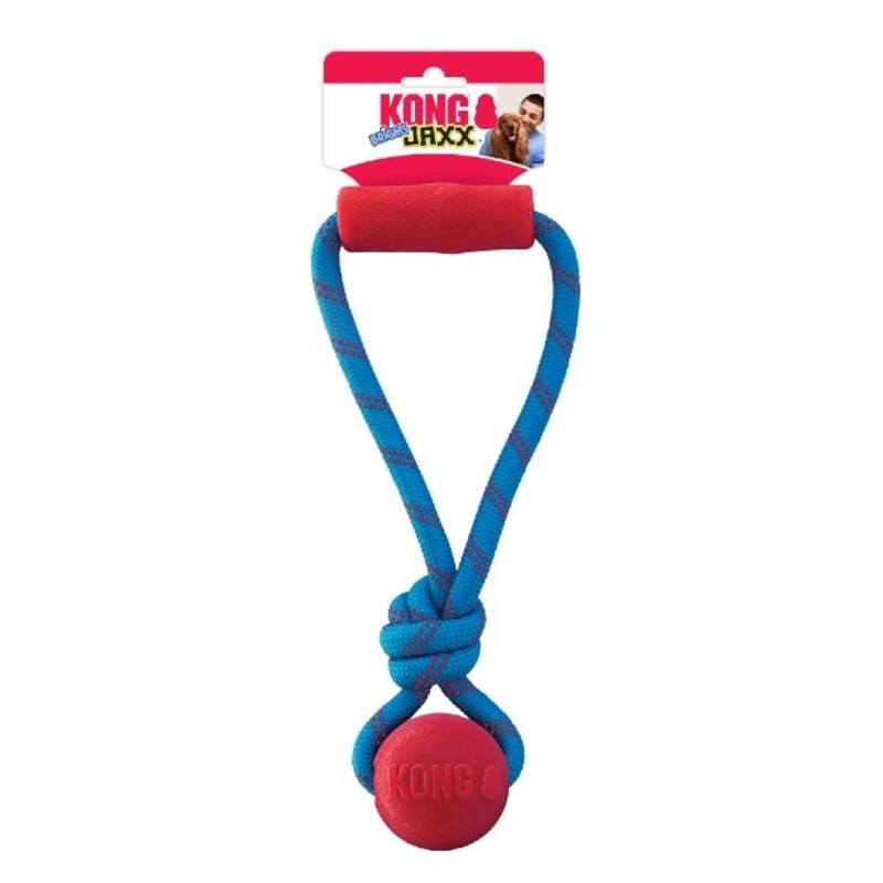 Kong Jaxx Brights Tug with Ball Dog Toy (Assorted Colors)