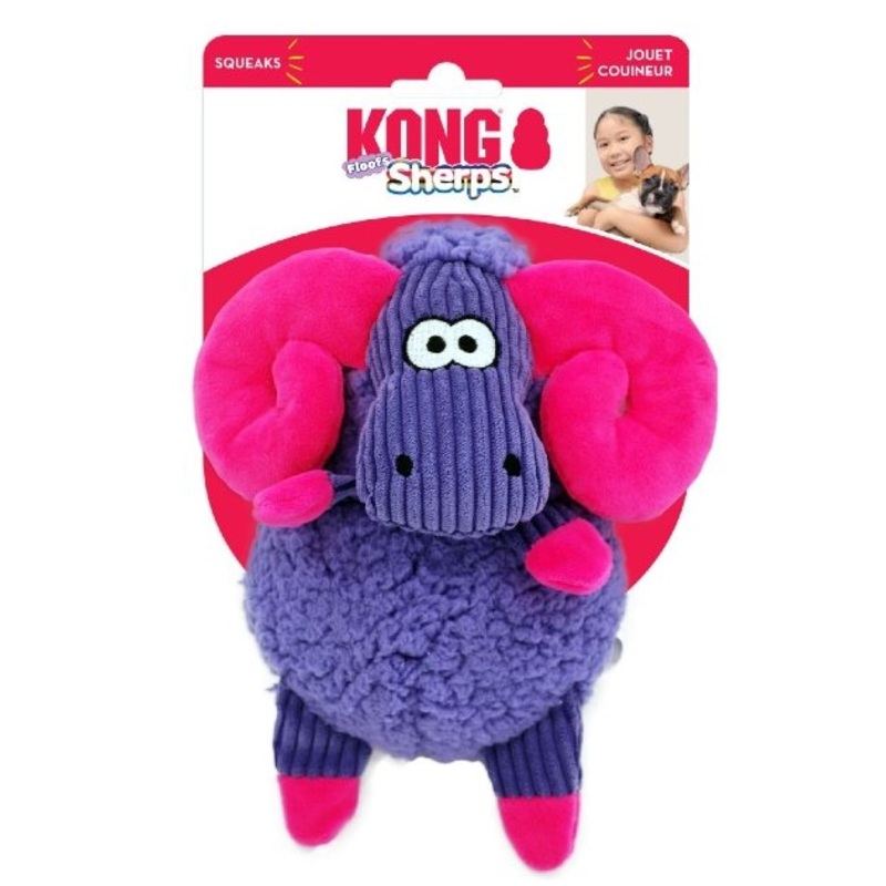 Kong Sherps Floofs Big Horn Plush Dog Toy
