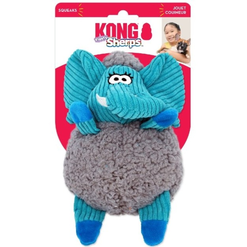 Kong Sherps Floofs Elephant Plush Dog Toy