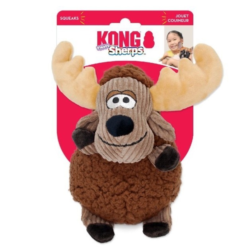 Kong Sherps Floofs Moose Plush Dog Toy