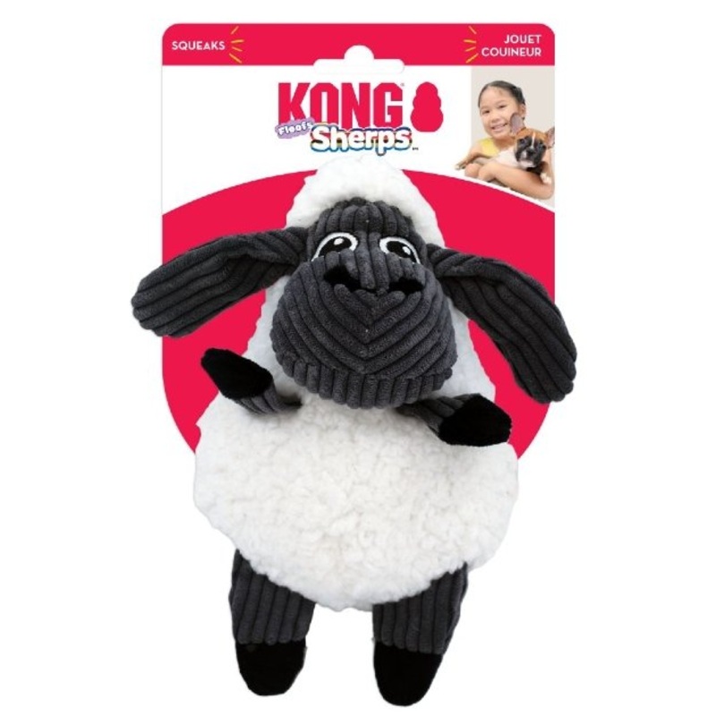 Kong Sherps Floofs Sheep Plush Dog Toy
