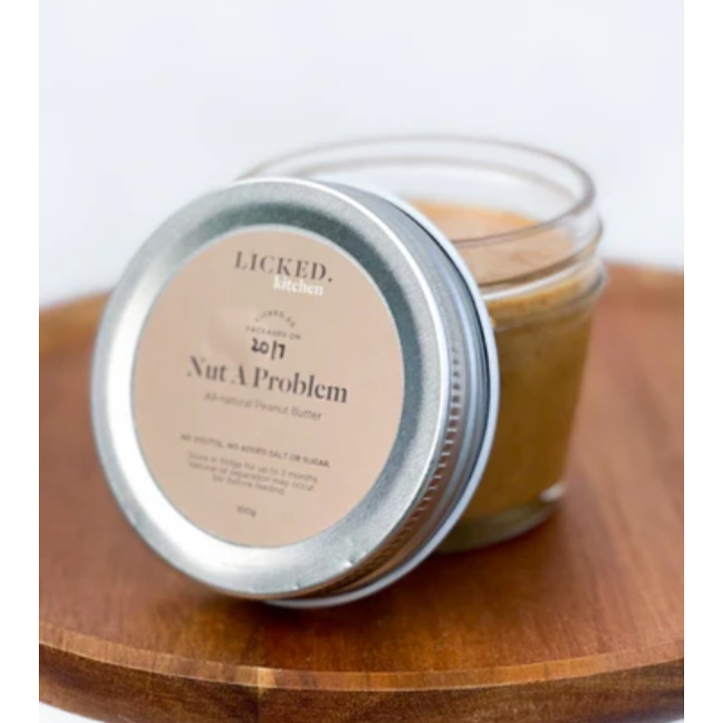 $6.50 ONLY [CLEARANCE]: Licked Organic Peanut Butter For Dogs (Nut A Problem)