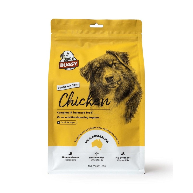 Bugsy Gently Air Dried Complete & Balanced Raw Dog Food (Chicken)