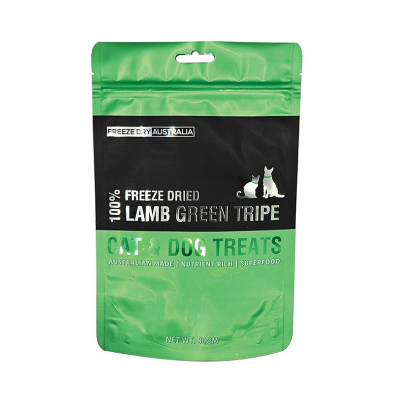 Freeze Dry Australia Lamb Green Tripe Freeze Dried Cat & Dog Treats