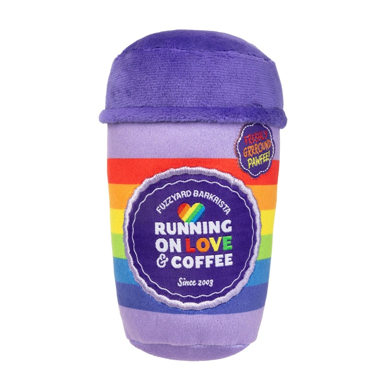 FuzzYard Pride Plush Dog Toy (Rainbow Pawfee)