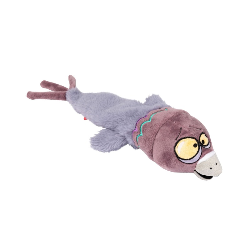 FuzzYard The Yeetz Swing-And-Throw Plush Dog Toy (Peace Out Pigeon)