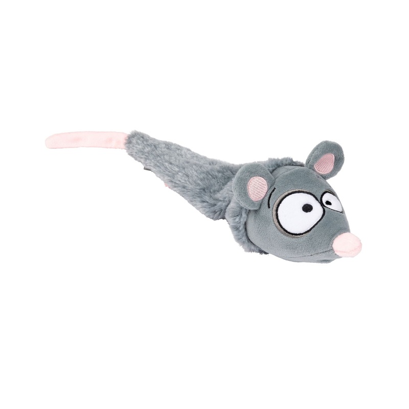 FuzzYard The Yeetz Swing-And-Throw Plush Dog Toy (Rack Off Rat)