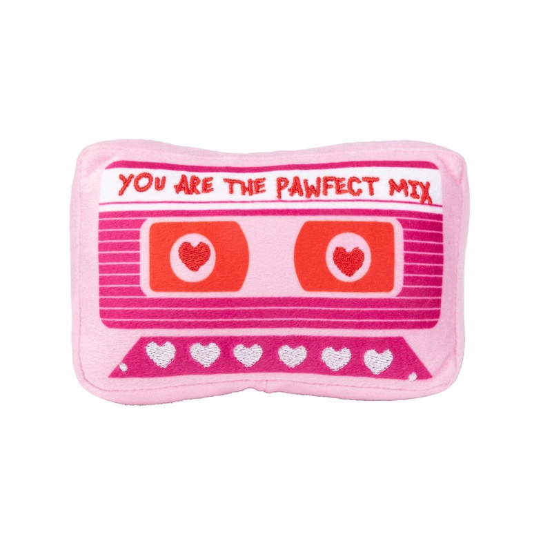 FuzzYard Valentine's Day Plush Dog Toy (Pawfect Mix Tape)