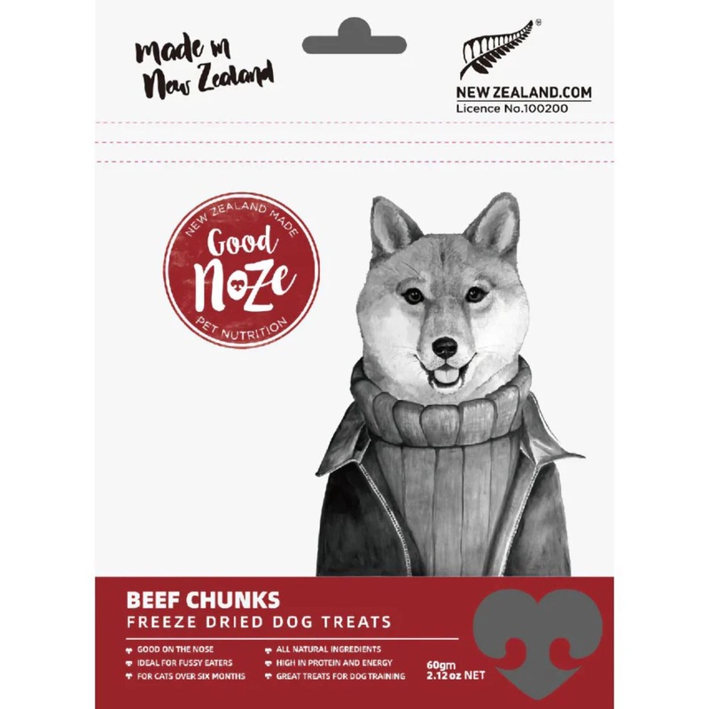 Good Noze Freeze Dried Dog Treats (Beef Chunks)