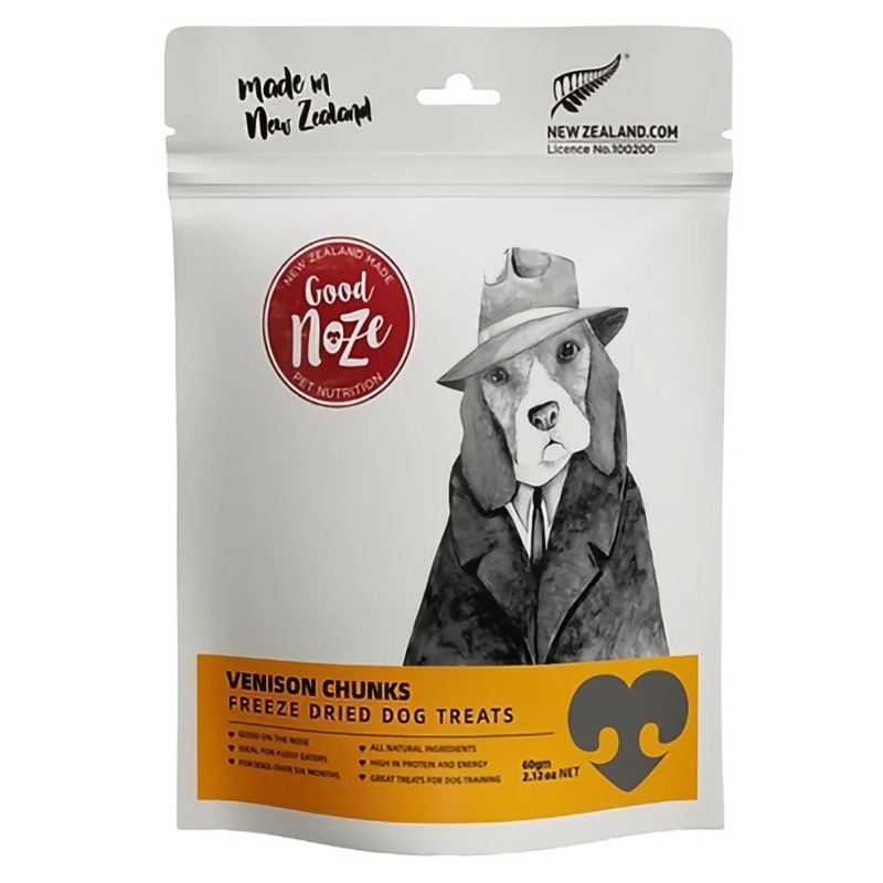 Good Noze Freeze Dried Dog Treats (Venison Chunks)
