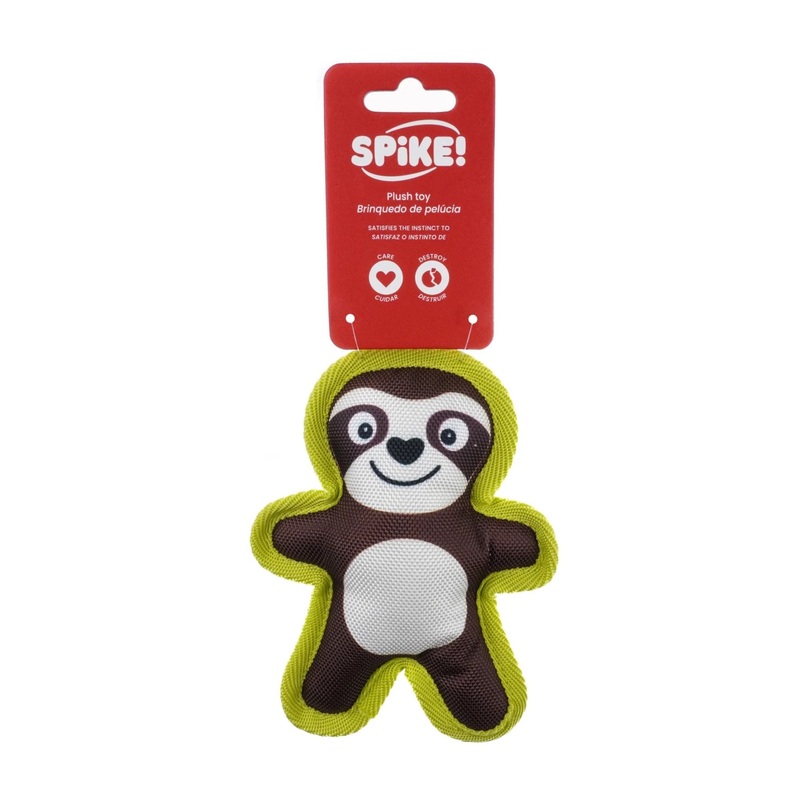 Spike! Canvas Sloth Plush Dog Toy